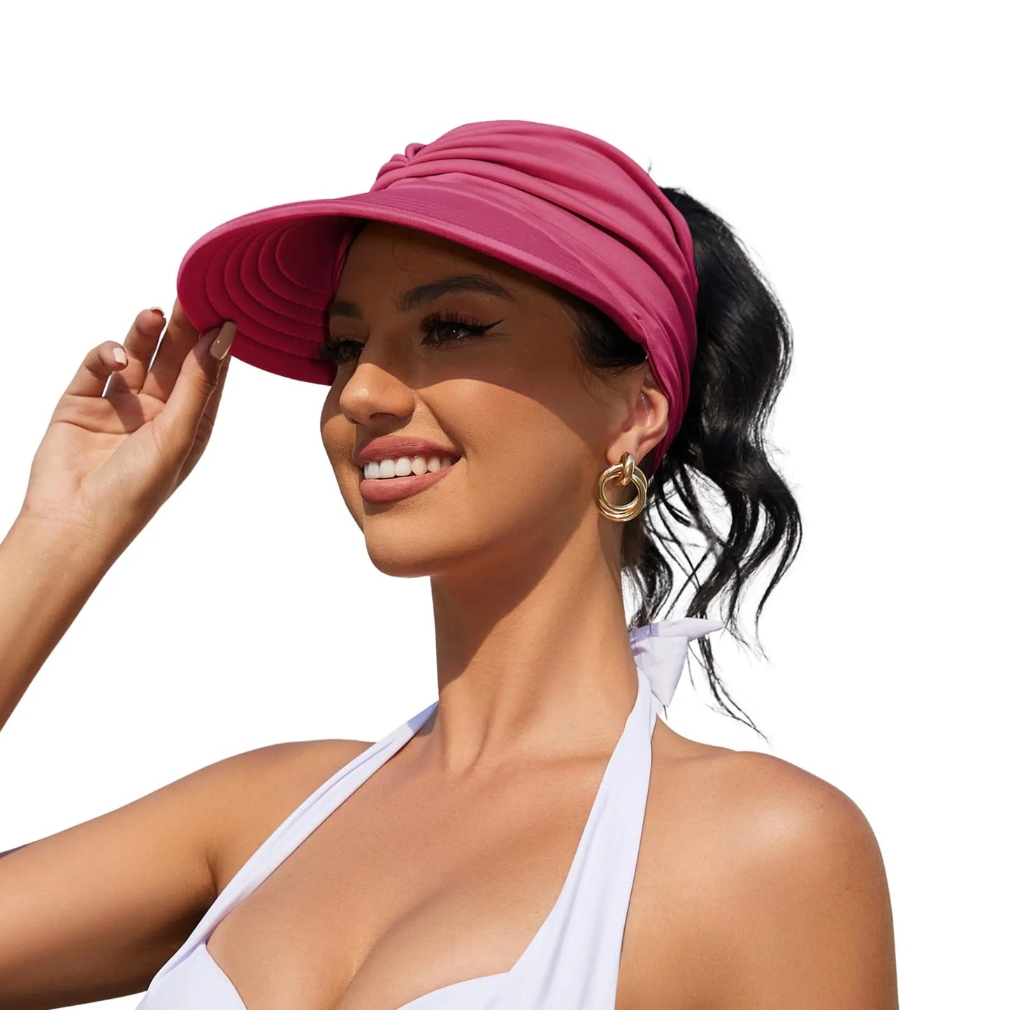 ☀️ Your Summer Staple Just Dropped – UPF 50+ Ponytail Visor👒