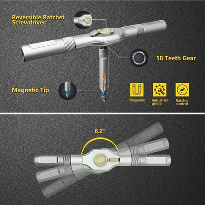 🔥LAST DAY SALE 70% OFF🔥24 in 1 DlY Screwdriver Set Magnetic Compact and Portable Ratchet Screwdriver