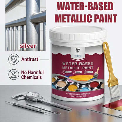 🛡️ Water-Based Rust Converter & Metallic Paint – Stop Rust. Restore Metal.