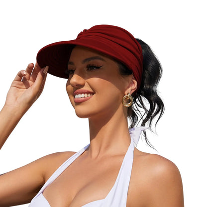 ☀️ Your Summer Staple Just Dropped – UPF 50+ Ponytail Visor👒