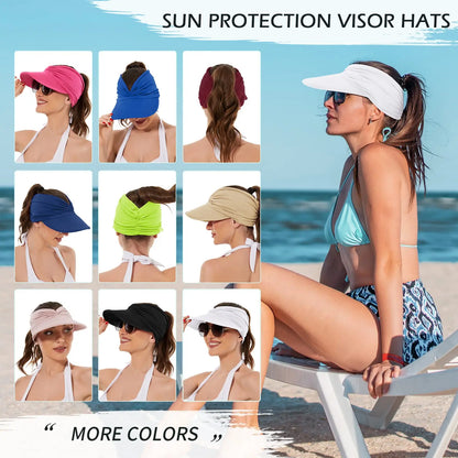 ☀️ Your Summer Staple Just Dropped – UPF 50+ Ponytail Visor👒