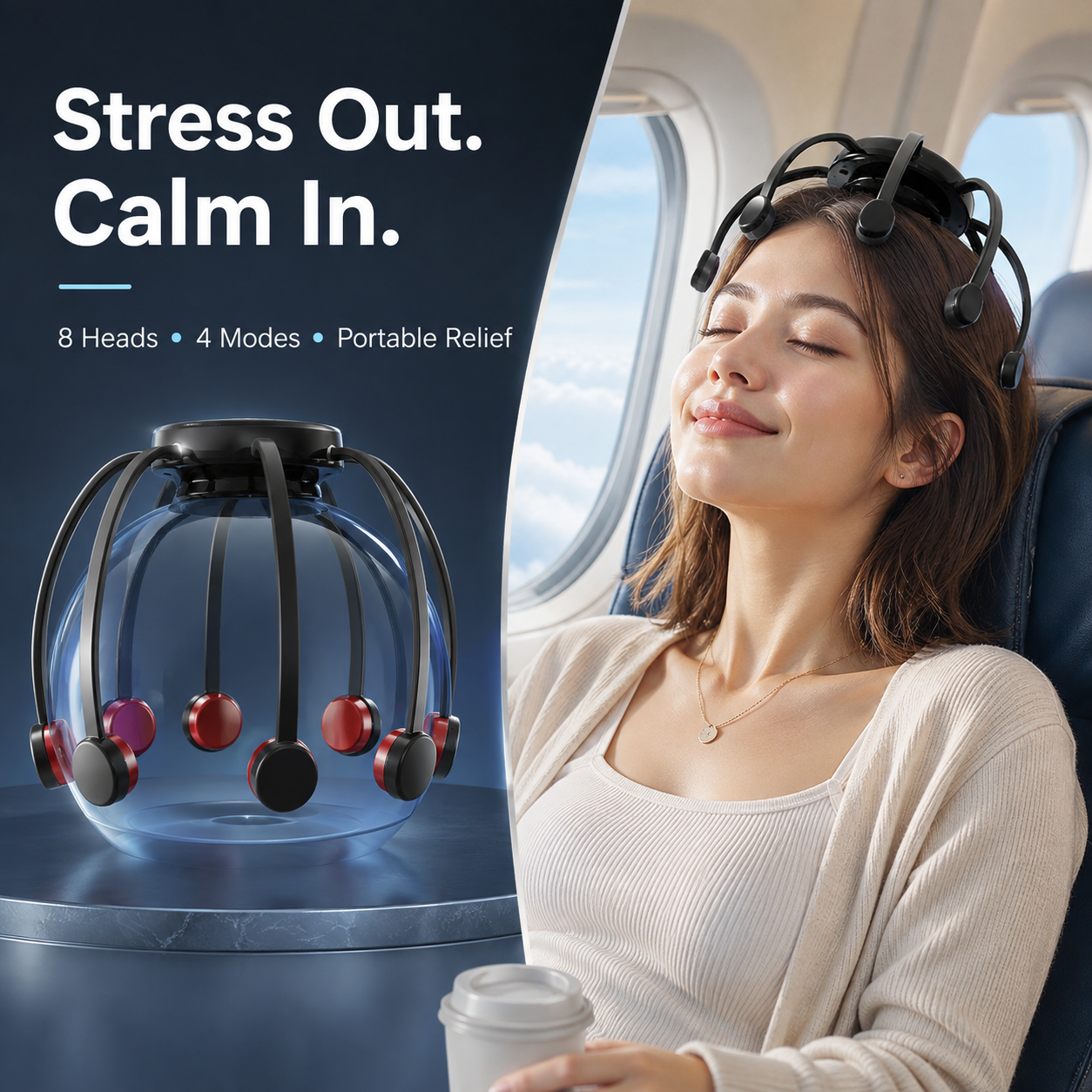 Intelligent Octopus Head Massager