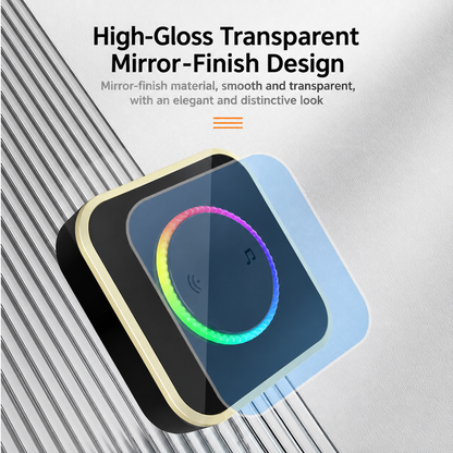 Wireless Doorbell with 7-Color LED Light