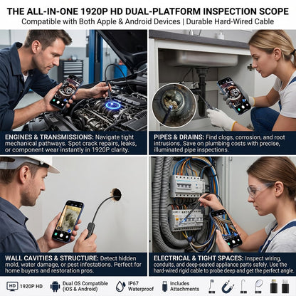 🔥Last Day 50% OFF🛠️1920P HD Digital Endoscope Camera, Essential Auto Repair Inspection Tool
