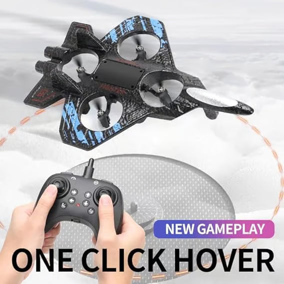 ✈️ 360° Stunt RC Drone Fighter: Flip, Glow & Fly Anywhere