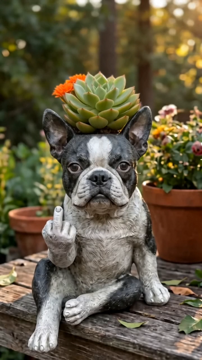 🔥 Last Day 50% OFF🐶Boston Terrier Planter — Instantly Infuse Your Plants with Personality 🌿