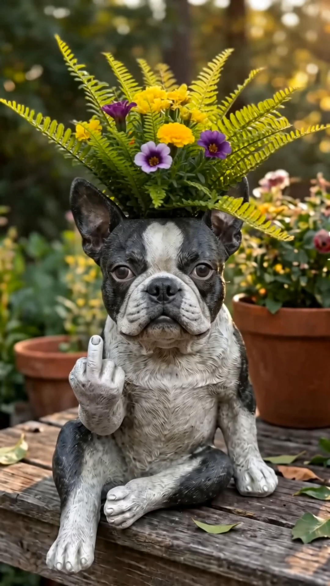 🔥 Last Day 50% OFF🐶Boston Terrier Planter — Instantly Infuse Your Plants with Personality 🌿