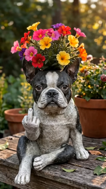 🔥 Last Day 50% OFF🐶Boston Terrier Planter — Instantly Infuse Your Plants with Personality 🌿