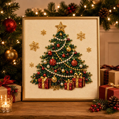🧘Relaxing & Beginner-Friendly - 🎨💎DIY Christmas Pearl Diamond Art Kit