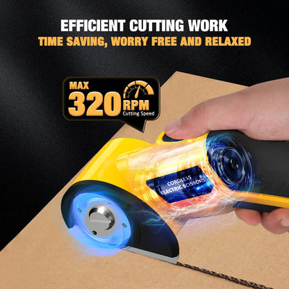 ✂️Cordless Electric Scissors 4V – Rechargeable Heavy Duty Cutter with Safety Lock, LED Light, Long Battery Life