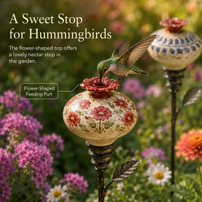 🔥Last Day 70% OFF🐦Vintage Hummingbird Feeder Garden Decor Stake