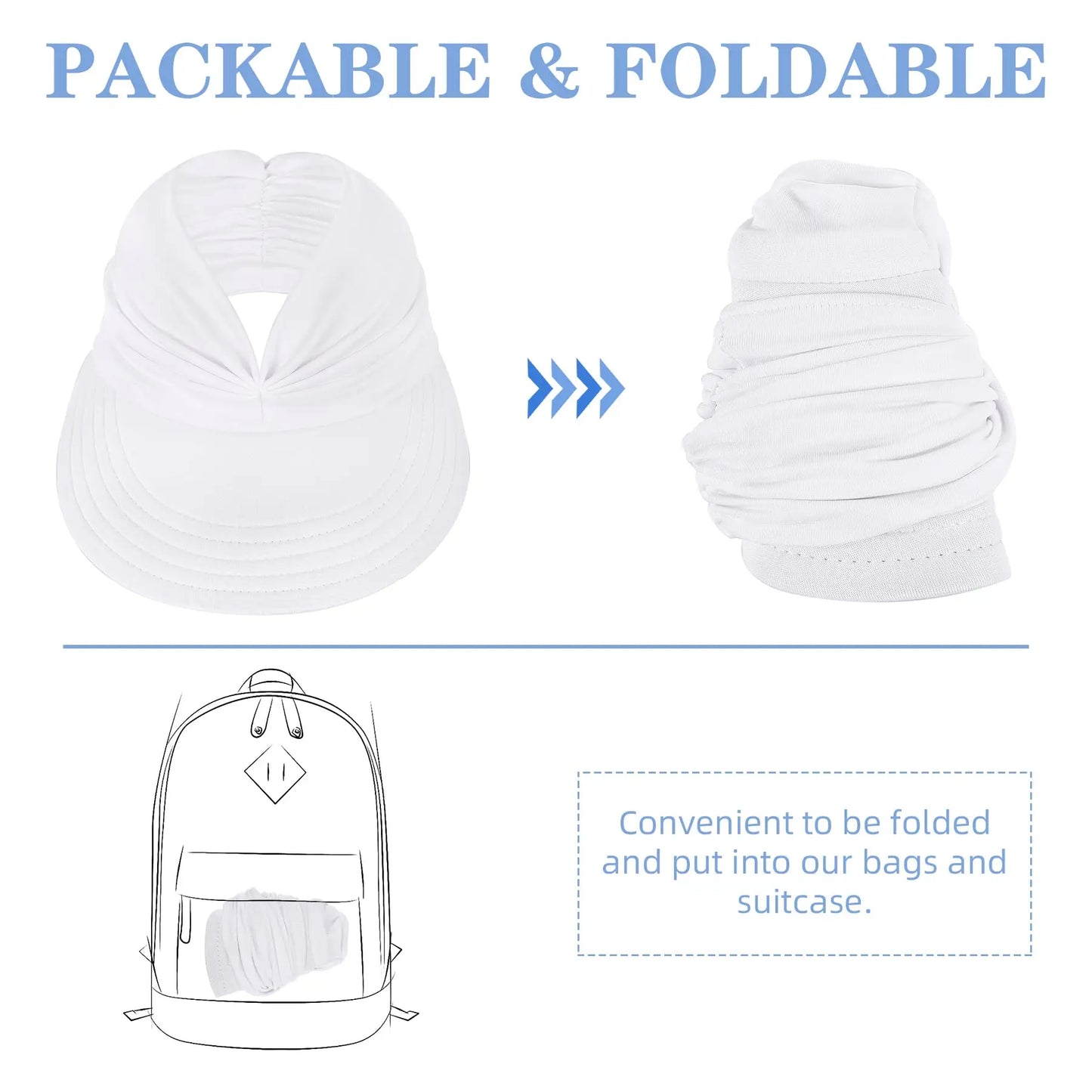 ☀️ Your Summer Staple Just Dropped – UPF 50+ Ponytail Visor👒