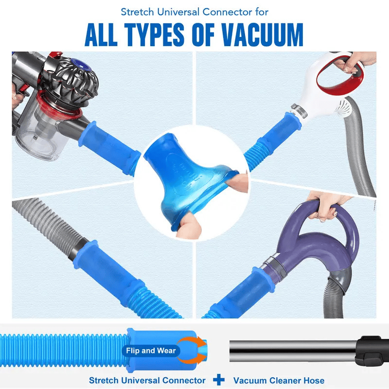 ⚡Hot Sales 49% OFF🔥Dryer Vent Cleaner Kit Dryer Lint Vacuum Attachment with Stretch Universal Connector