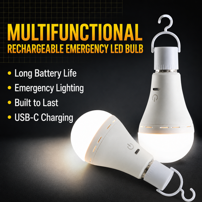 Portable Rechargeable LED Camping Light Bulb with Remote Control