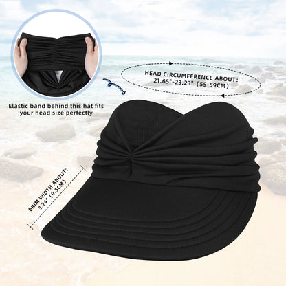 ☀️ Your Summer Staple Just Dropped – UPF 50+ Ponytail Visor👒