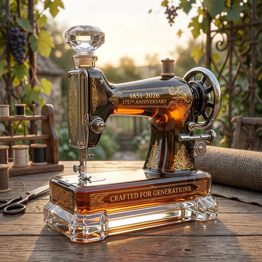 Garrafa de Whisky Comemorativa do 175º Aniversário da Máquina de Costura Clássica 1851–2026