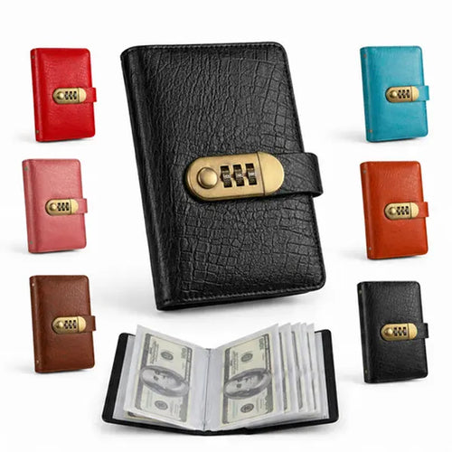 Lockable Cash Savings Album – 100 Pockets for Bills & Money Organization