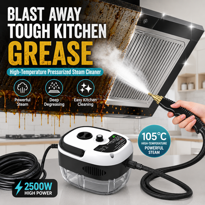 🔥 50% OFF – 2500W Handheld High-Temperature Pressurized Steam Cleaner