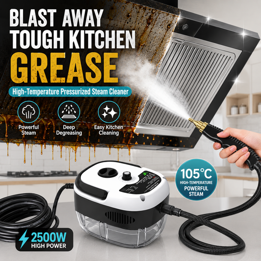 🔥 50% OFF – 2500W Handheld High-Temperature Pressurized Steam Cleaner