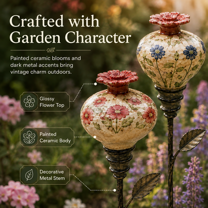 🔥Last Day 70% OFF🐦Vintage Hummingbird Feeder Garden Decor Stake