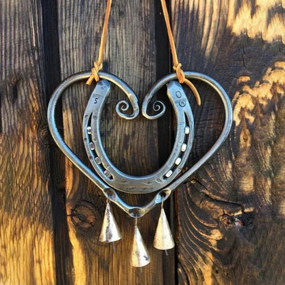 💥LAST DAY 49% OFF🔥100% Handmade | The Horseshoe Heart Wind Chime  ❤🐎
