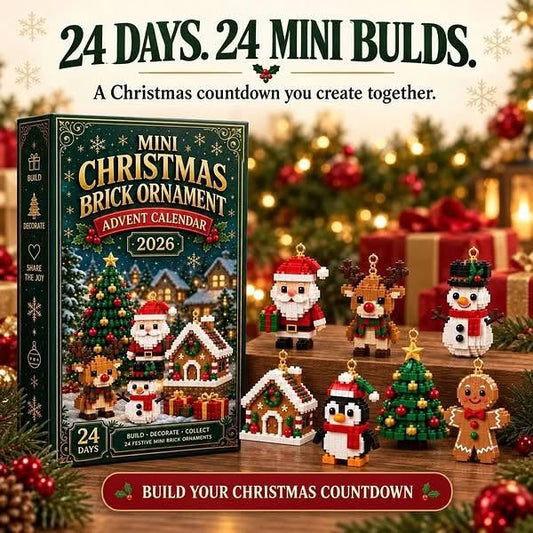 2026 Mini Christmas Brick Ornament Advent Calendar