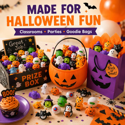 🎃 50PCS Halloween Mochi Squishy Toys