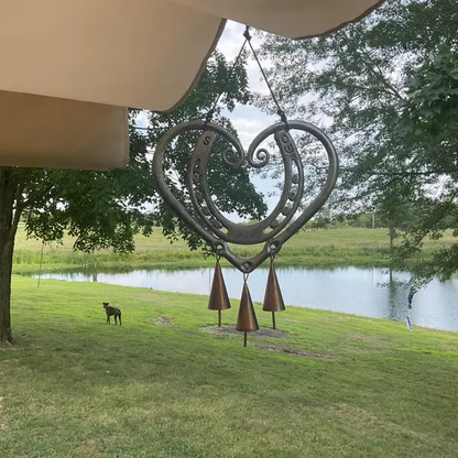💥LAST DAY 49% OFF🔥100% Handmade | The Horseshoe Heart Wind Chime  ❤🐎