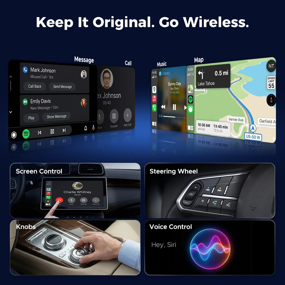 🔥 LAMTTO 2026 Wireless CarPlay Adapter | Turn Wired CarPlay into Wireless with Netflix, YouTube, TikTok & Gemini AI
