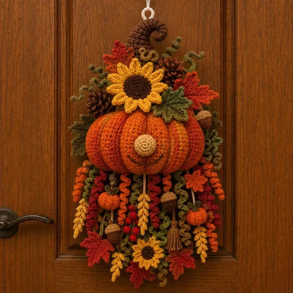 🧶 DIY Seasonal 3D Crochet Door Hanger Kit – Complete Yarn, Accessories & Step-by-Step Instructions