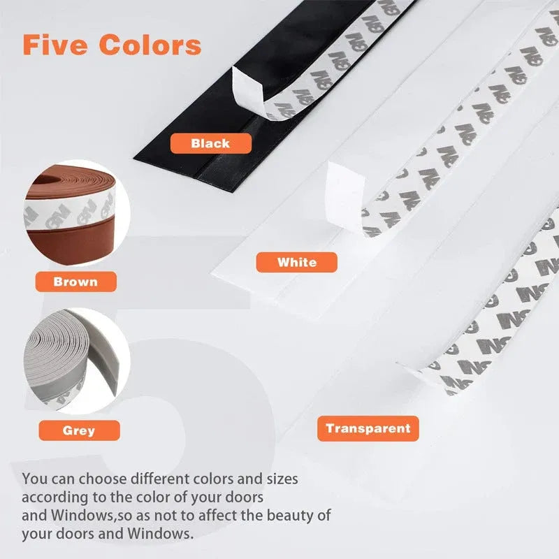 🏠 16.4FT Self-Adhesive Weather Seal Strip – Block Drafts, Dust & Noise
