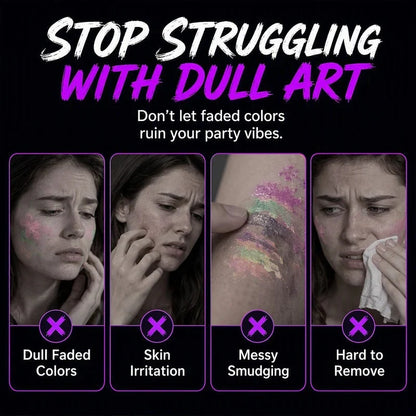🎃 Halloween Glow Tattoo Pens | Glow-in-the-Dark Body Art Markers for Spooky Parties