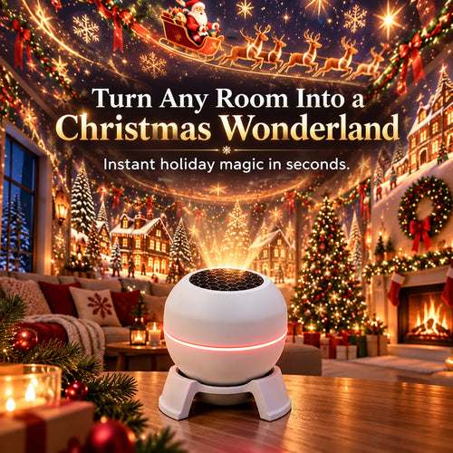 🔥LAST DAY 50% OFF -🎄 Magical Christmas Projection Night Light – Transform Any Room Into A Holiday Wonderland