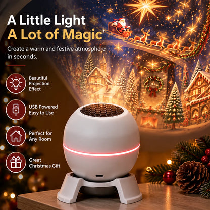 🔥LAST DAY 50% OFF -🎄 Magical Christmas Projection Night Light – Transform Any Room Into A Holiday Wonderland