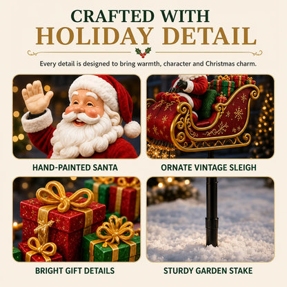 🎅 2026 Santa’s Flying Sleigh – Solar-Powered Christmas Garden Light
