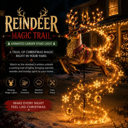 🎅 2026 Santa’s Flying Sleigh – Solar-Powered Christmas Garden Light