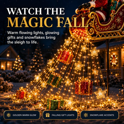 🎅 2026 Santa’s Flying Sleigh – Solar-Powered Christmas Garden Light