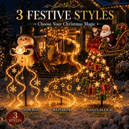 🎅 2026 Santa’s Flying Sleigh – Solar-Powered Christmas Garden Light