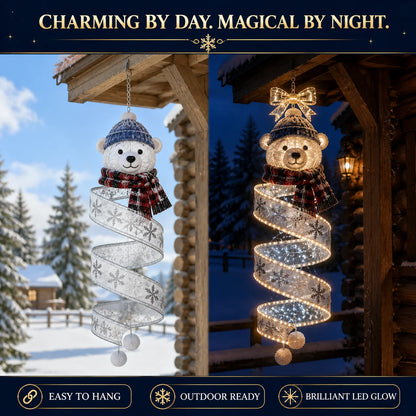🎄 Christmas Spiral Hanging LED Light – Festive Christmas Tree & Holiday Decoration