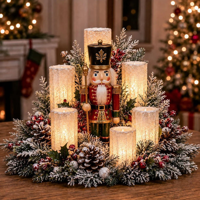 Nutcracker Christmas centerpiece