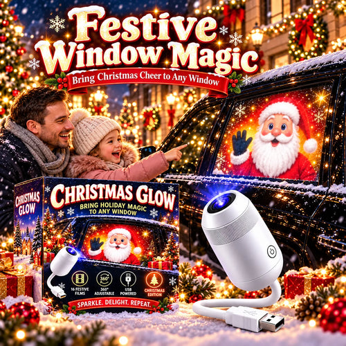 🎅 Christmas Car Projector Lights ✨ Festive Holiday LED Lighting for Your Car