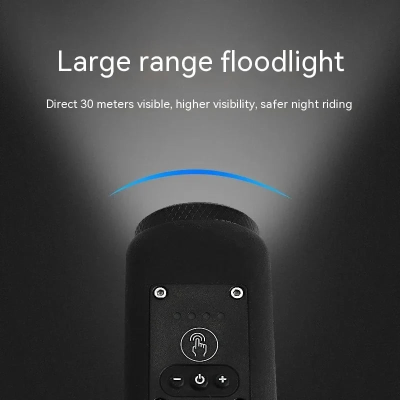 🚲 Rechargeable Bike Electronic Horn & Wide-Beam Front Light | Bicycle Safety Alarm & Headlight