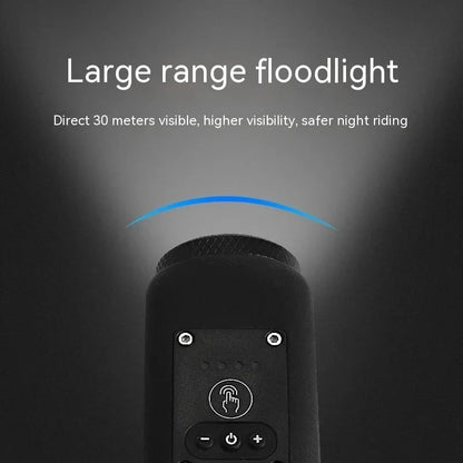 🚲 Rechargeable Bike Electronic Horn & Wide-Beam Front Light | Bicycle Safety Alarm & Headlight