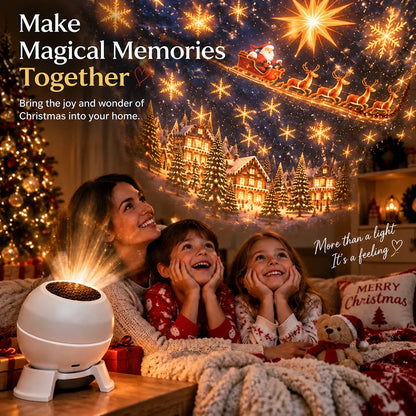 🎄 Magical Christmas Projection Night Light – Enchanting Holiday Room Projector & Festive Christmas Décor ✨