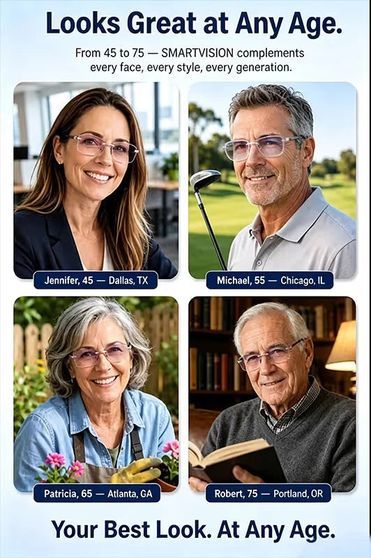 [Regain Your Youthful Vision] Smart Zoom Diamond-Cut Reading Glasses