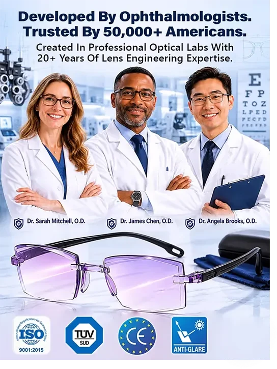 [Regain Your Youthful Vision] Smart Zoom Diamond-Cut Reading Glasses