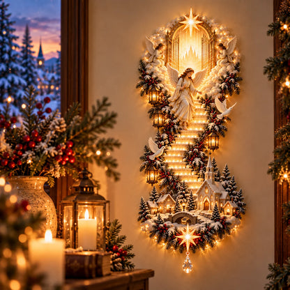 ✝️✨ Jesus Light of Heaven – LED Christmas Wall Hanging | 60% OFF 🎄