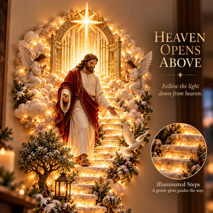 ✝️✨ Jesus Light of Heaven – LED Christmas Wall Hanging | 60% OFF 🎄