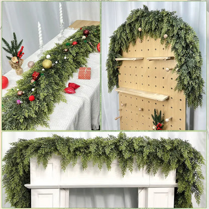 6 FT 2 Pcs Artificial Cedar Garlands