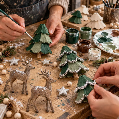 🎄✨ Lighted Woodland Christmas Garland – Enchanting Evergreen Holiday Décor with a Warm Festive Glow